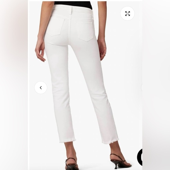 Joes Jeans- Lara Mid-Rise Cigarette Ankle Fray- 24- white - Picture 3 of 8